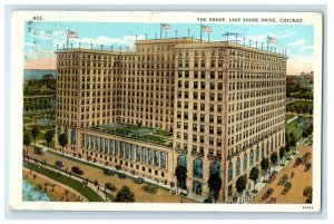 1927 The Drake Lake Shore Drive Chicago Illinois IL Posted Vintage Postcard