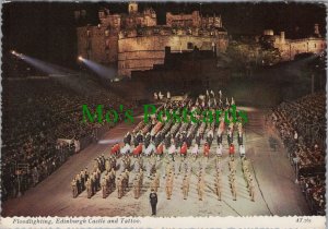 Scotland Postcard - Edinburgh Castle and Tattoo, Military Parade RR19840