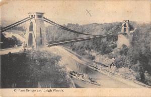 BR95873 clifton bridge and leigh woods ship bateaux   uk