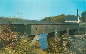 Bath  New Hampshire Covered Bridge  Chrome Postcard Unused