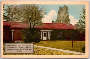 Amherstburg Canada CAN, 1948 Mess House, Old Fort Malden, Vintage Postcard