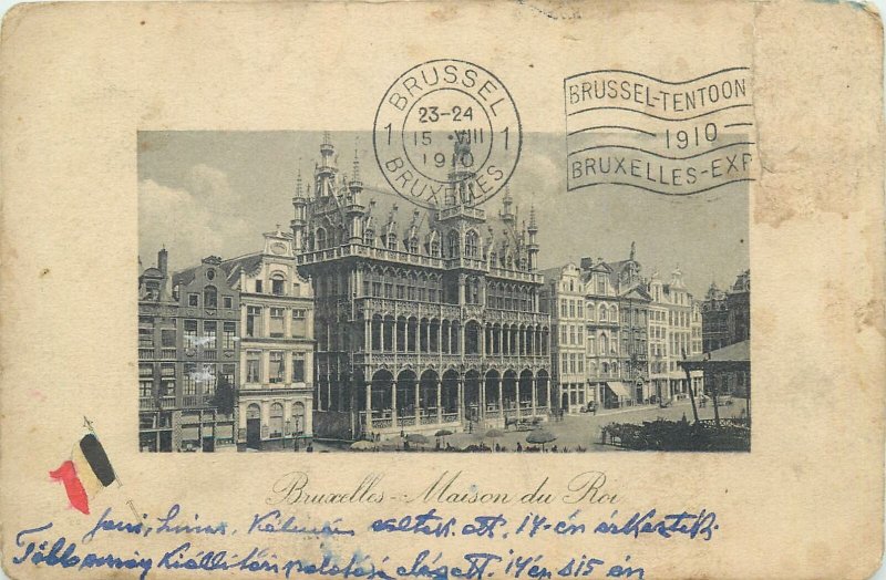 Postcard Europe Belgium Bruxelles maison du Roi 1910