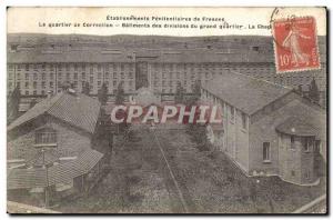 Postcard Old penitentiares Establishments of Fresnes District Building correc...