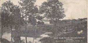 Golf Club House and Section of Course Hershey, Pennsylvania PA Postcards
