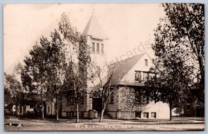K45/ Bad Axe Michigan RPPC Postcard c1910 M.E. Church Building 331