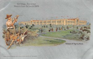 ST. LOUIS MISSOURI WORLDS FAIR EXPOSITION AGRICULTURE PALACE POSTCARD 1904 DS !