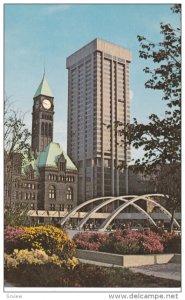 TORONTO, Ontario, Canada, 1940-1960´s; Nathan Philips Square, Old City Hall