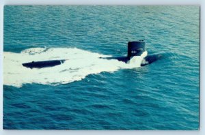 San Diego California CA Postcard USS Lapon SSN 661 Submarine US Navy c1930's