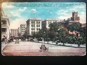 Vintage Postcard 1915 El Paso Avenue Mesa Avenue Retail Area El Paso Texas