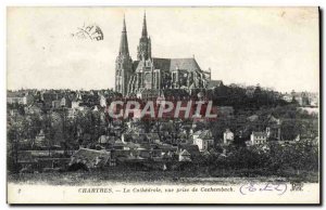 Old Postcard Chartres The Cathedral Pictures Taking Cachembach