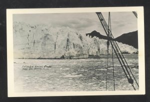 RPPC COLUMBIA GLACIER ALASKA VINTAGE REAL PHOTO POSTCARD