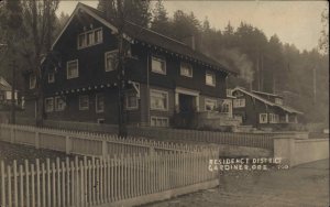 Gardiner Oregon OR Residence District c1910 Real Photo Postcard
