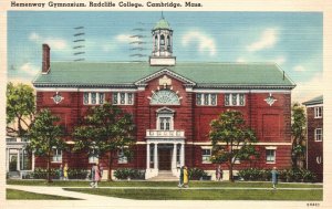 Vintage Postcard 1943 Hemenway Gymnasium Radcliffe College Cambridge Mass. MA