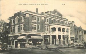 American Art Hotel Rogers roadside Lebanon New Hampshire Autos postcard 2417
