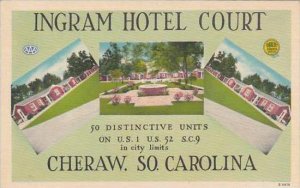 South Carolina Cheraw Ingram Hotel Court