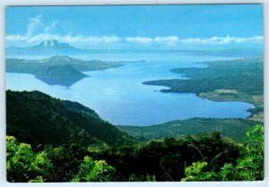 TAAL LAKE & VOLCANO, Philippines ~ View from TAAL VISTA LODGE  4x6 Postcard
