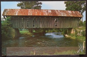 Coventry, VT - Old Covered Bridge, Black River - 1971 Hand Cancel