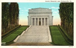 Vintage Postcard 1930's View of Lincoln Memorial near Hodgenville Kentucky K.Y.