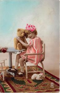 Little girl with teddy bear Child, People Photo 1921 