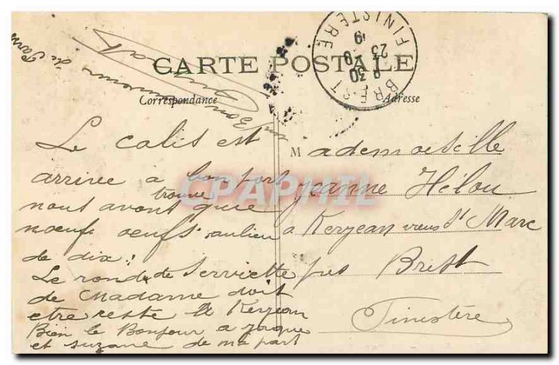 Old Postcard The Paris Montceau Park Ruins