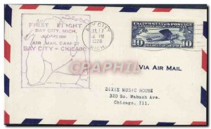 Letter United States Bay City Chicago July 17, 1928