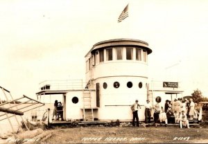 RPPC  Copper Harbor  Michigan  Orange Crush Soda Sign  Real Photo Postcard  1939