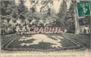 'Old Postcard Lyon''s Tete d''Or Park'