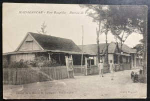 Mint Madagascar RPPC Real Picture Postcard Port Dauphin Post Office