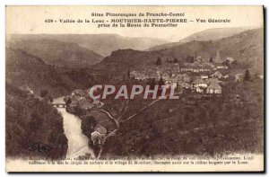 Old Postcard Vallee de la Loue Mouthier Haute Pierre Vue Generale taking the ...
