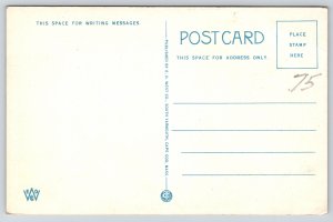 Maps~Forefathers Monument & Pilgrim Monument Auto Map Cape Cod~Vintage Postcard