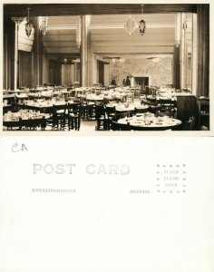 CAMP CURRY CA DINING ROOM VINTAGE REAL PHOTO POSTCARD RPPC