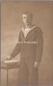 Naval Postcard - British Navy Sailor From HMS Hecla  SW20243