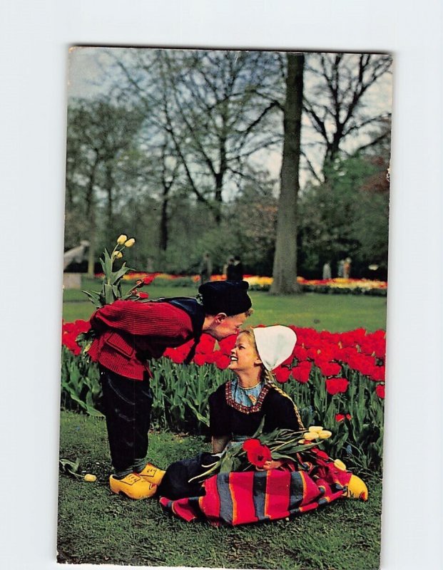 Postcard Holland in Flowerdecoration, Netherlands