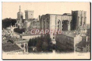 Old Postcard Avignon Palais Des Papes General view