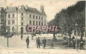 Postcard Old Angouleme Place