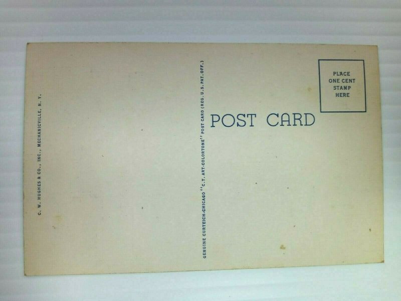 Vintage Postcard 1930's U.S. Post Office Great Barrington MA Massachusetts