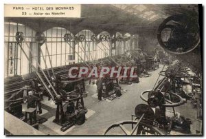 Old Postcard Paris Hotel Des coins Atelier Des Medals