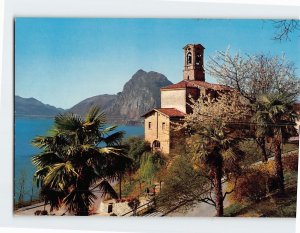 Postcard San Salvatore vista da Castagnola, Lugano, Switzerland