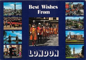 uk45201 best wishes from london uk bus double decker policeman