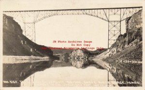 ID, Snake River Gorge, Idaho, RPPC, Railroad Bridge, Wesley Andrews Photo No 552