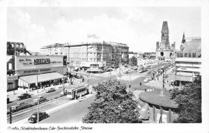 BERLIN GERMANY~Kurfürstendamm Ecke Joachimstaler Strasse 1954 PHOTO POSTCARD