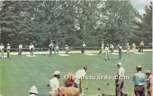 Old Vintage Lawn Bowling Postcard Post Card Buck Hill Falls, Pennsylvania, PA...