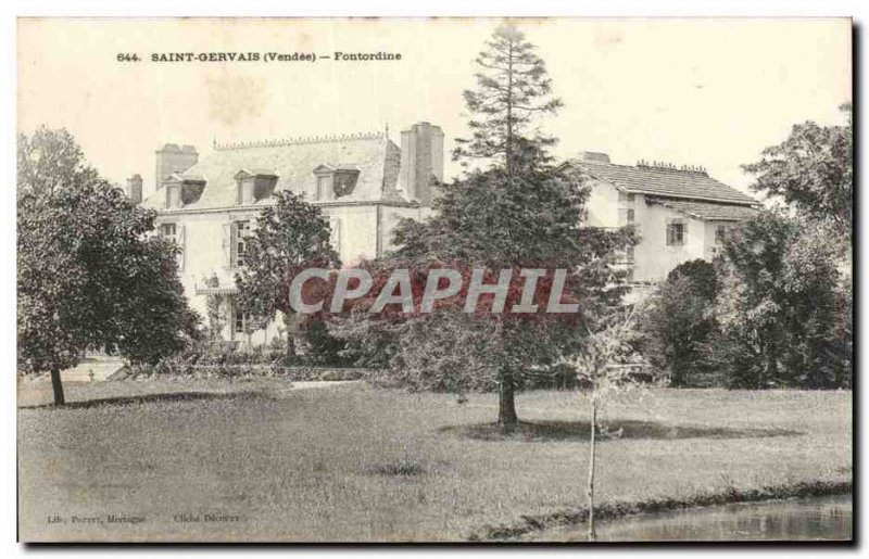 Old Postcard Saint Gervais Fontordine