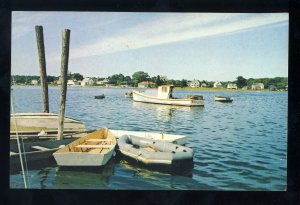 Kennebunkport, Maine/ME Postcard, Cape Porpoise Harbor, Row Boats