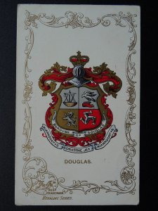 MANX Isle of Man DOUGLAS Heraldic Coat of Arms c1905 Postcard by Ja Ja