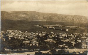 CPA Messina Panorama con vista della Calabria ITALY (803162)