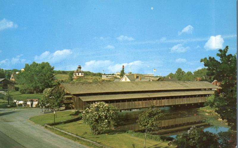 Covered Bridge at Entrance - to Shelburne Museum VT, Vermont