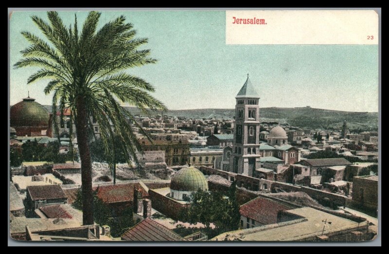 Palestine Vintage Unused Post card Jerusalem See Scan