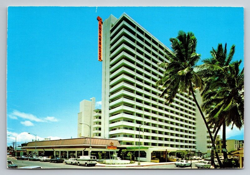 Ambassador Hotel Of Waikiki Hawaii Vintage Unposted Postcard