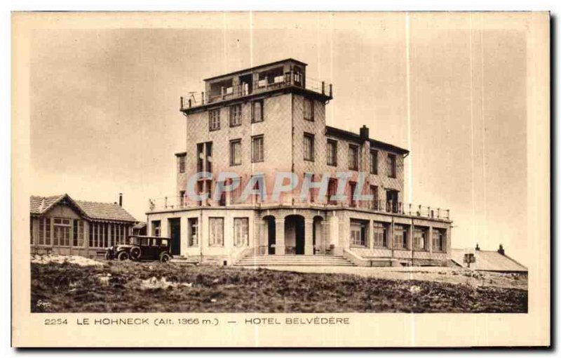 Old Postcard Le Hohneck Hotel Belvedere
